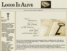 Tablet Screenshot of logosisalive.com